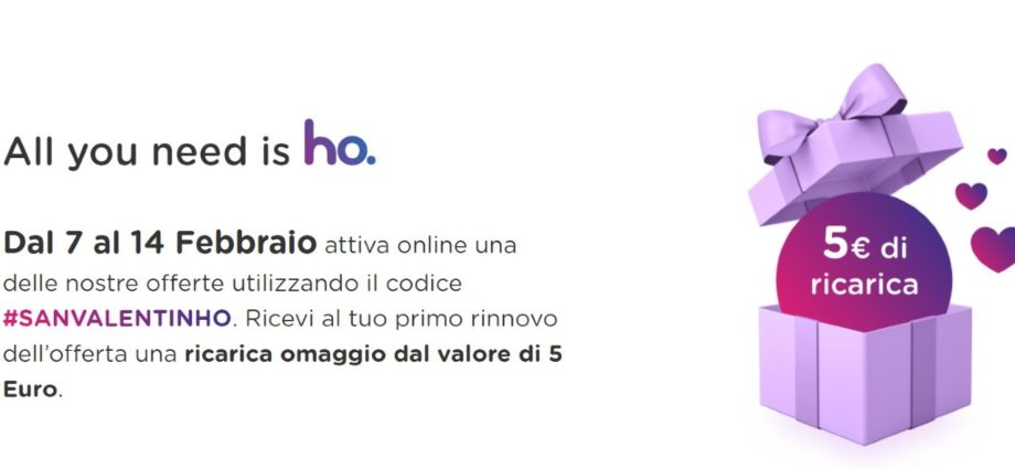 ho. Mobile ricarica omaggio