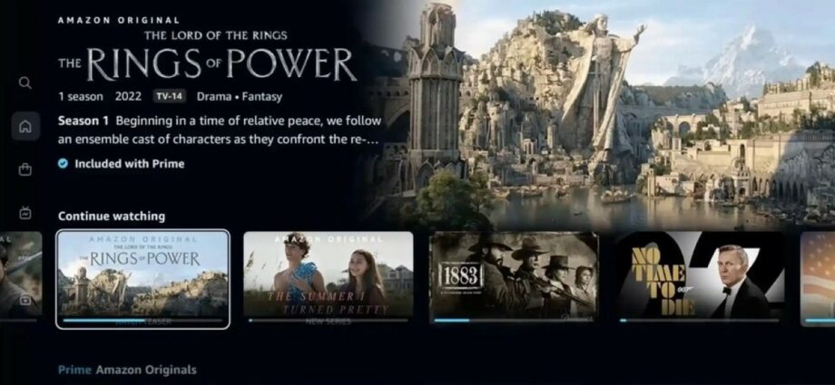 Nuova interfaccia Amazon Prime Video