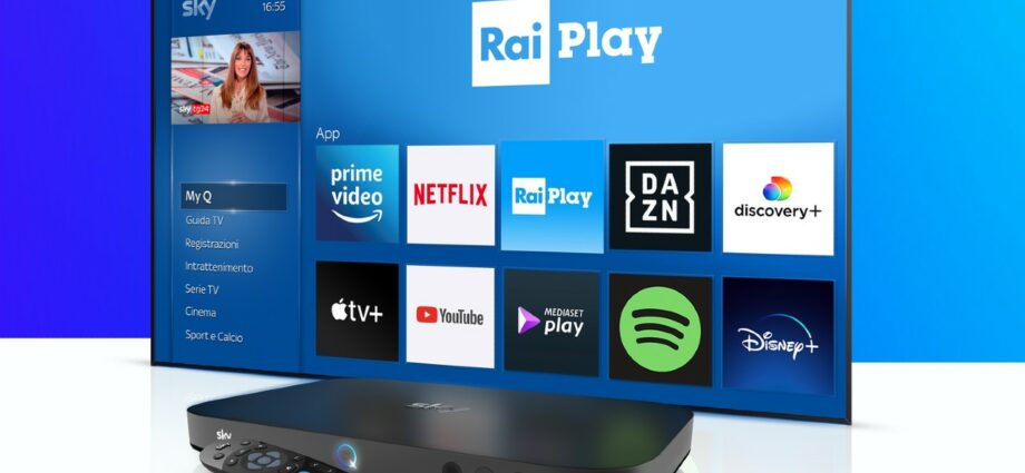 L'app RaiPlay su Sky Q