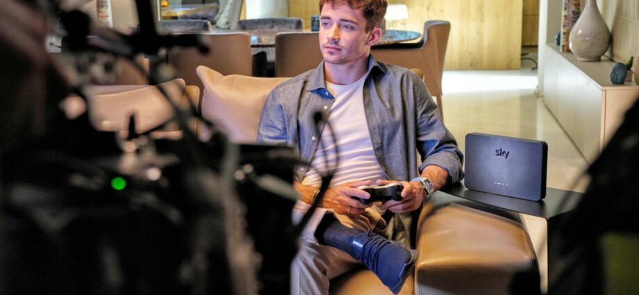 Sky Wifi, pubblicità con Charles Leclerc