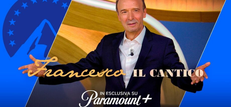Roberto Benigni in "Francesco Il Cantico" su Paramount+