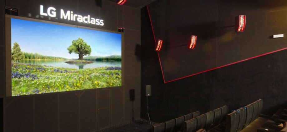 LG Miraclass nel cinema Oedon Multicines di Vilanova